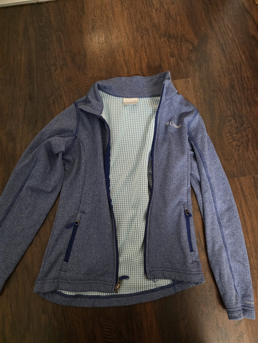 Columbia Girl's Blue Softshell Jacket 10-12